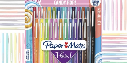 Amazon: Paper Mate Felt Tip Pens Limited Edition 24-Count Pack Only $14.73 (Regularly $38)