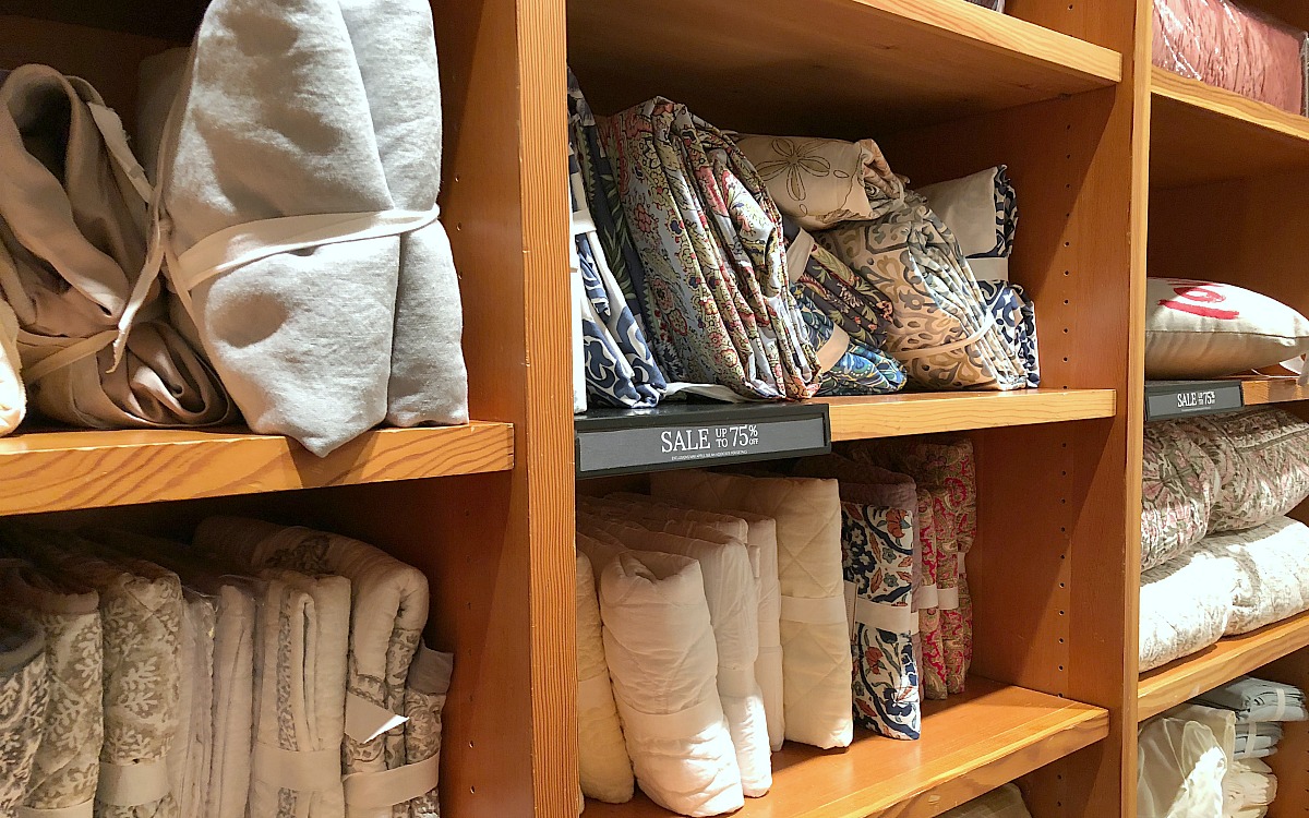 shop pottery barn with these money-saving tips – pottery barn clearance wall with textiles