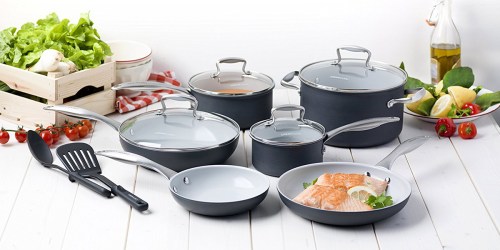 GreenLife Ceramic Non-Stick 12 Piece Cookware Set Only $50.99 Shipped (Regularly $100)