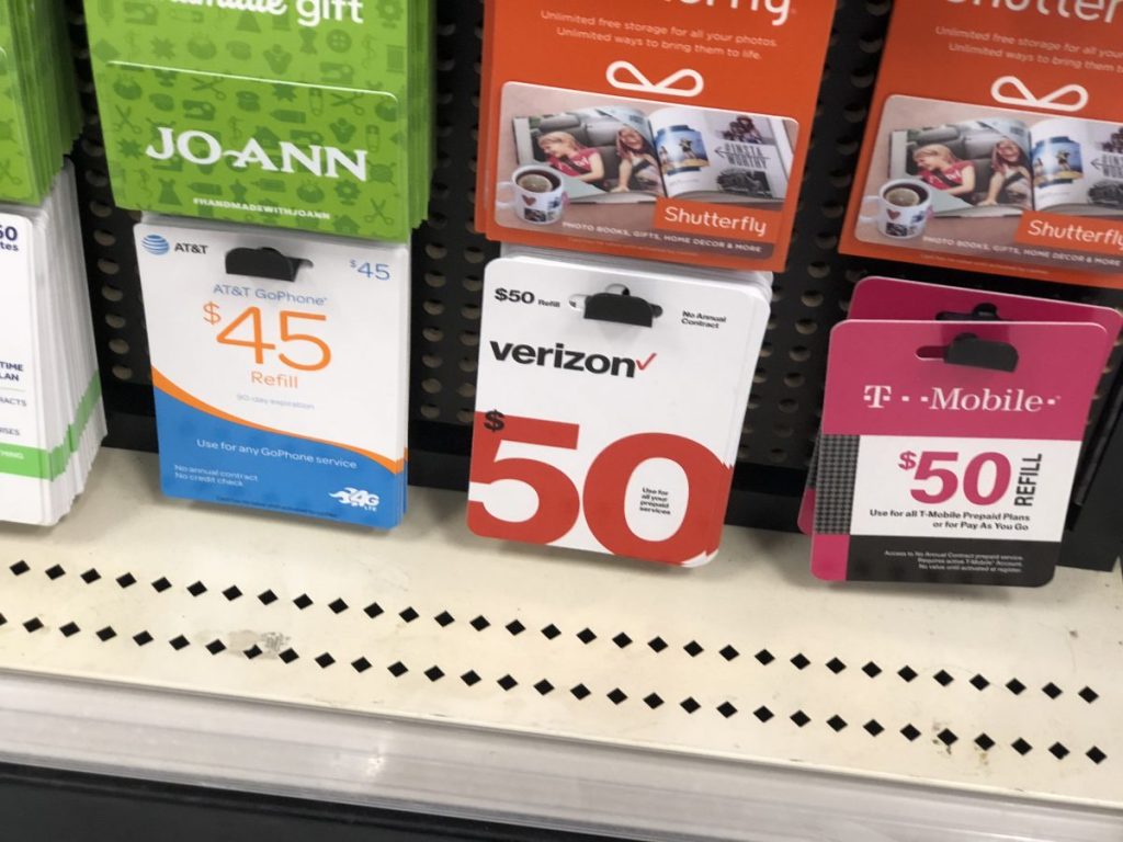 Prepaid Phone Cards at Target