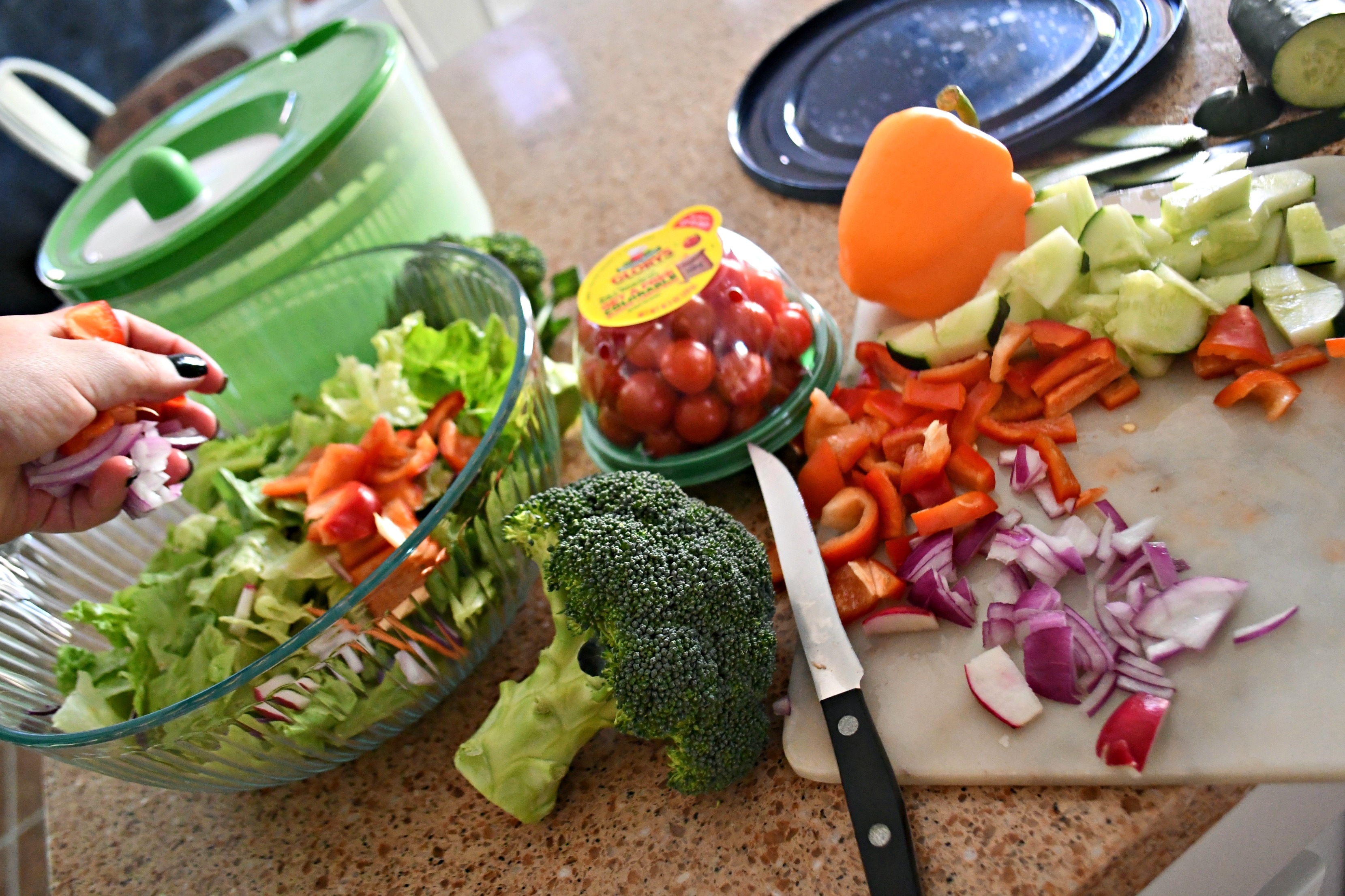 Weekly Sunday Salad Prep and my favorite dressing recipe ingredients.