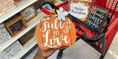 Fall Home Decor Signs Only $5 at Michaels (Regularly $10)