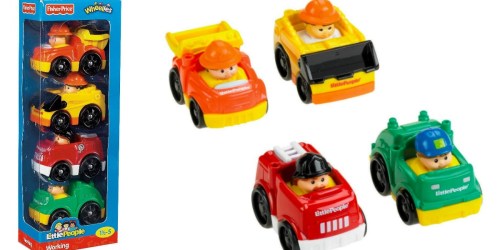 Amazon: Fisher-Price Little People Working Cars 4-Count Pack Only $8.40 (Regularly $21)