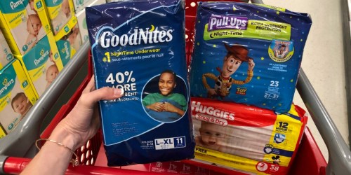 GoodNites Underwear Jumbo Pack Only $2.74 After Cash Back at Target + More