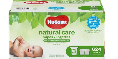 Walmart.com: Huggies Natural Baby Wipes 624-Count Only $10.95 (Just 2¢ Per Wipe)