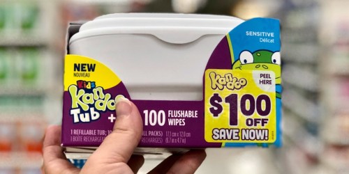 Kandoo Flushable Wipes 100-Count Tub Just $1.19 After Cash Back at Target