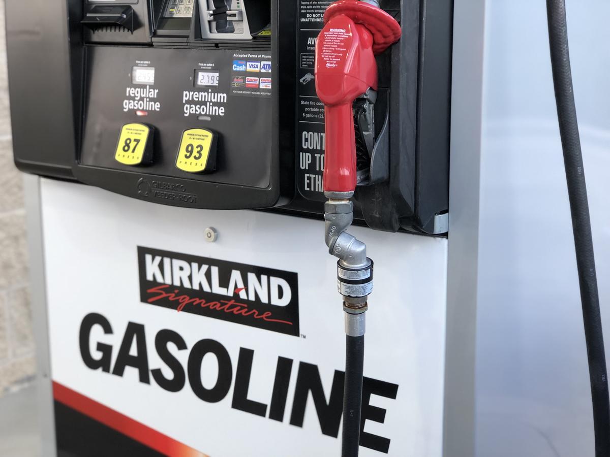 name brands sometimes make costco items, like this Kirkland Signature Gasoline