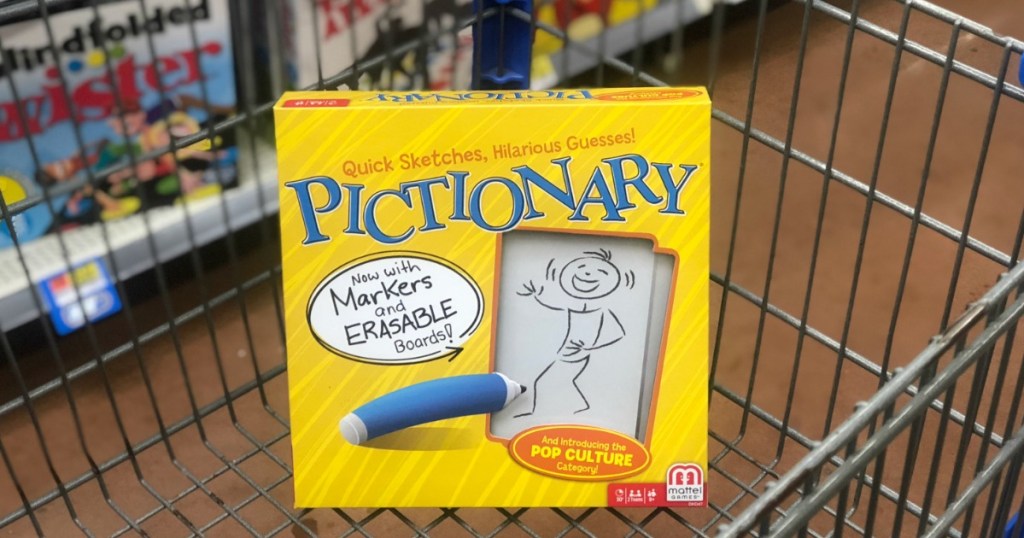 pictionary classic board game in cart