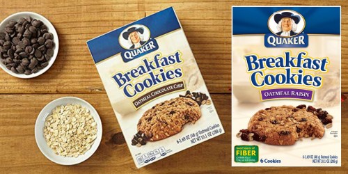 Quaker Breakfast Cookies 24-Count Variety Pack Only $10.80 Shipped on Amazon | Just 45¢ Per Cookie