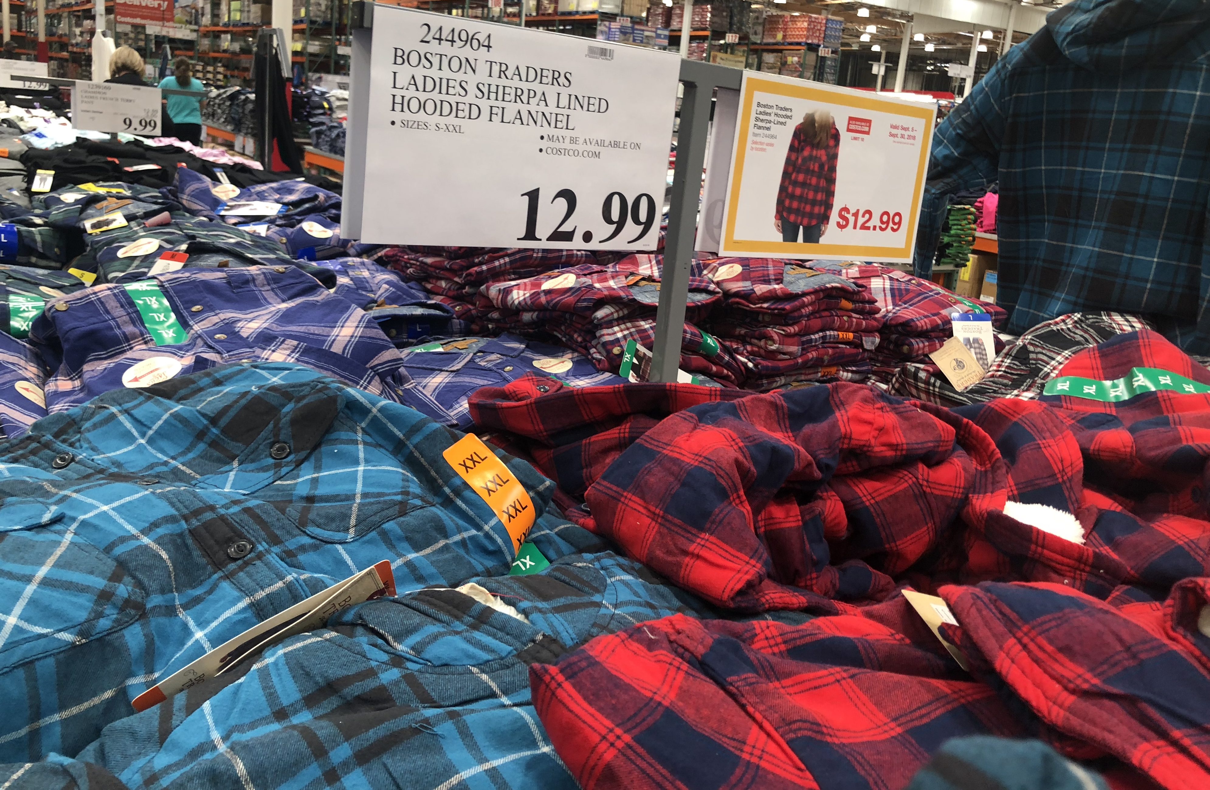 Costco Monthly Deals for September 2018 - Women's Sherpa Flannels at Costco