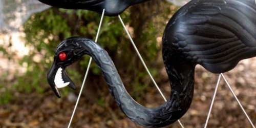 Cost Plus World Market Black Zombie Flamingo Lawn Ornaments 2-Pack Only $17.49