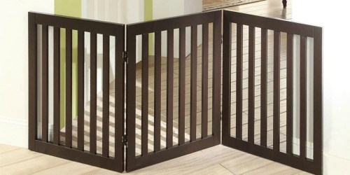 Amazon: Freestanding Dog Gate with Support Feet Only $50.39 Shipped