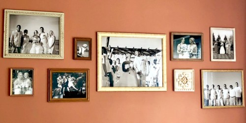 Homemade Gallery Wall w/ Thrift Store Frames