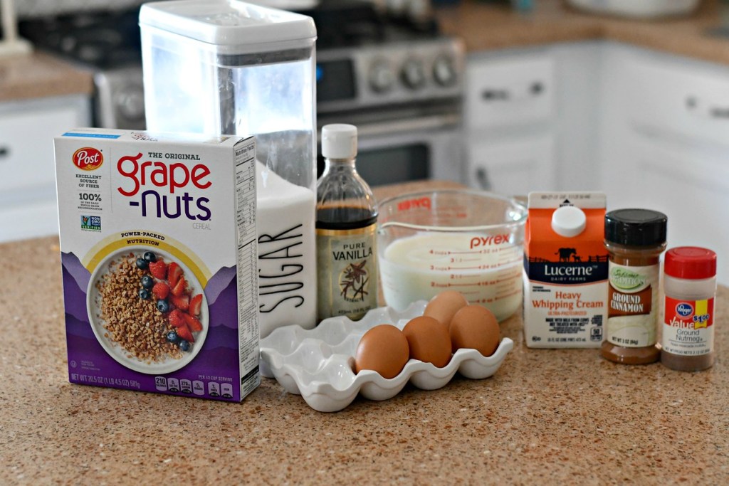 Classic Grape-Nuts Pudding Ingredients 
