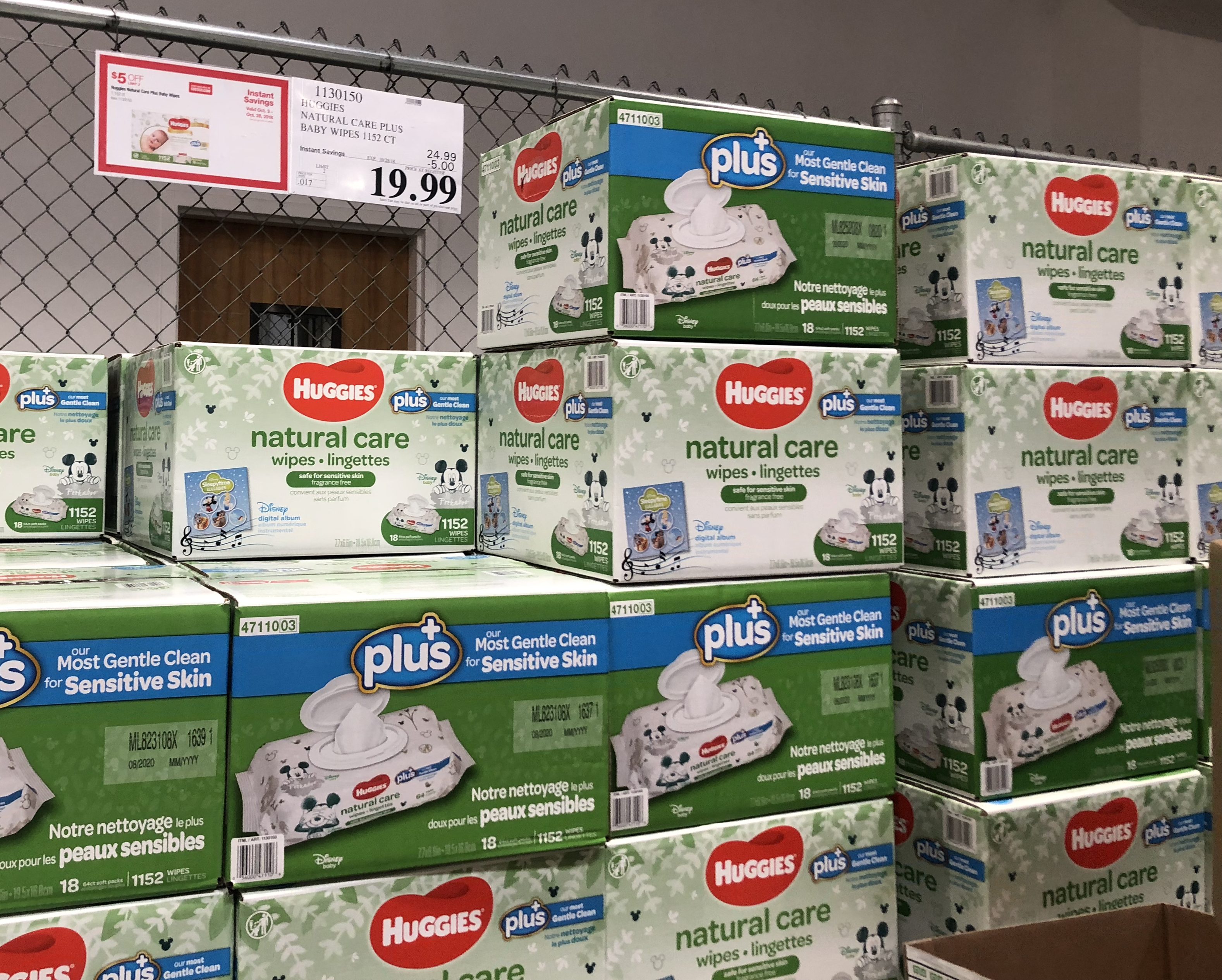 Costco deals October 2018 – Huggies Natural Care wipes at Costco