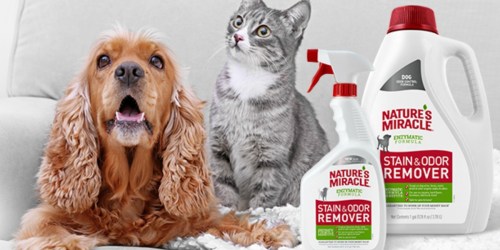 Up to 65% Off Nature’s Miracle Pet Cleaning Products on Amazon