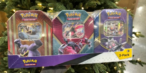 Pokémon Collector Tin 3-Pack Set as Low as $25.99 at Costco (Just $8.66 Each)