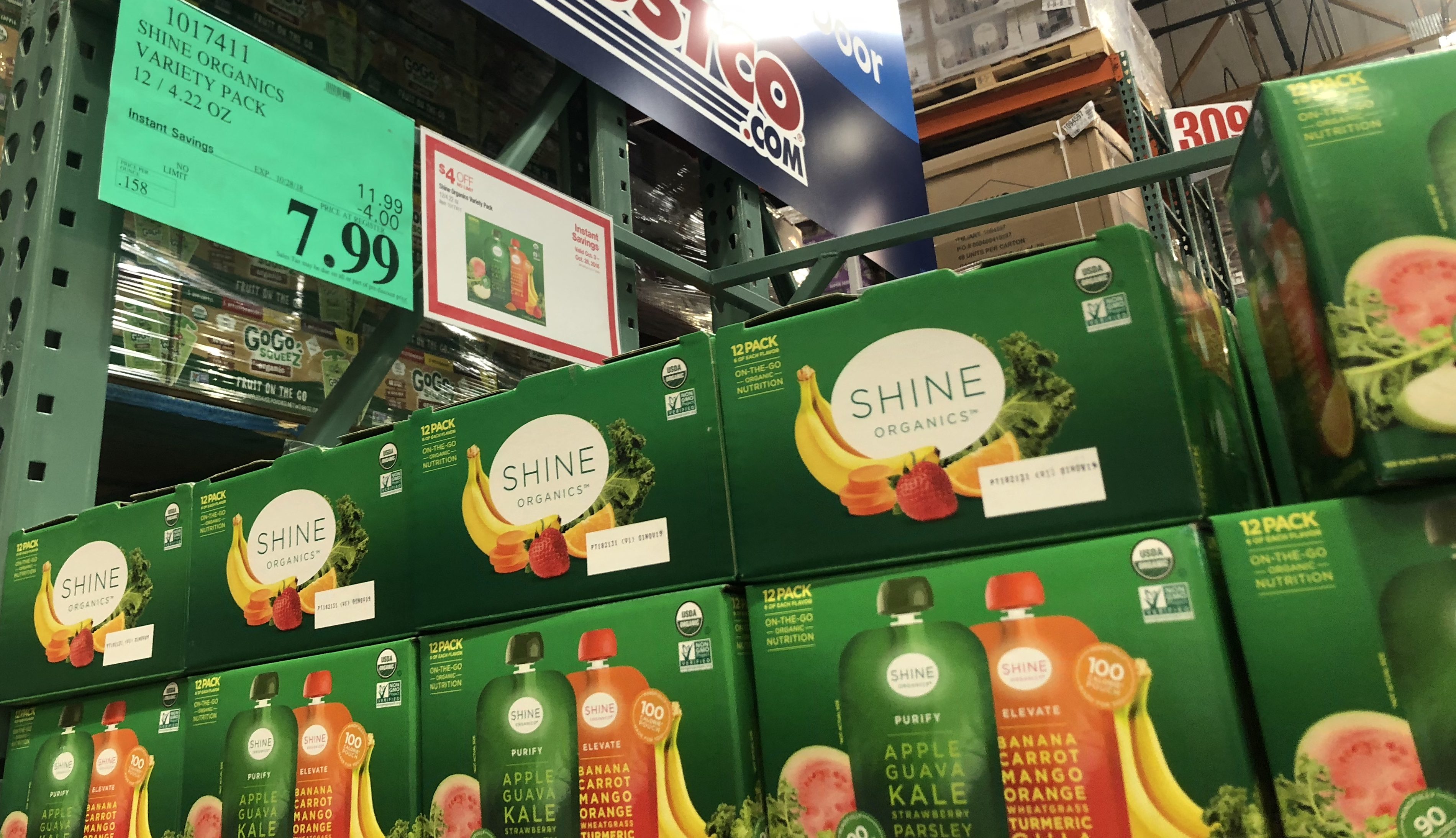 Costco deals October 2018 – Shine Organics drinks Costco