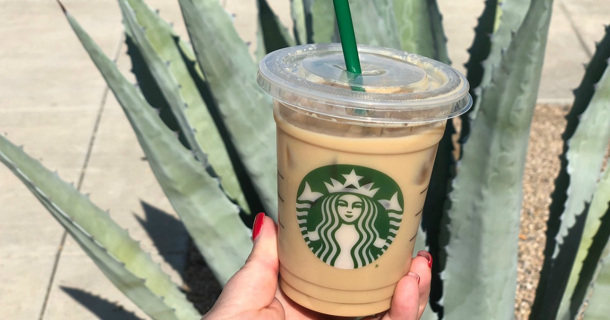 Iced cafe latte with light ice - cheap starbucks drinks