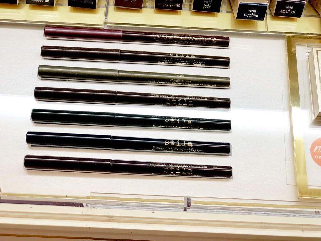 store display of eye liner