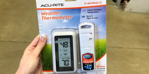 AcuRite Digital Indoor/Outdoor Thermometer Possibly Only $2.99 at Lowe’s (Regularly $15) + More