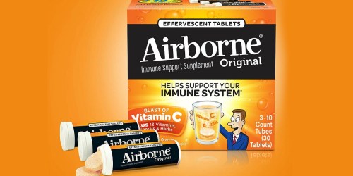 Amazon: Airborne 30-Count Immune Support Tablets Only $7.07 Shipped