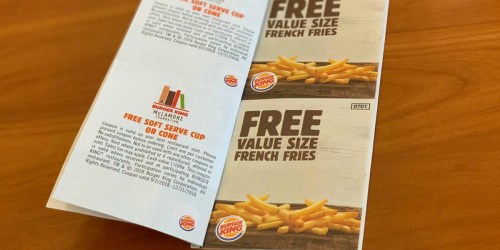SIX Free Burger King French Fries & Ice Cream Coupons (Just Buy BK Scholars Coupon Book for $1)