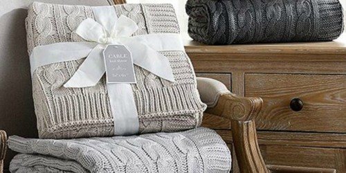 Cable-Knit Throws Only $15.79 on Zulily (Regularly $60)