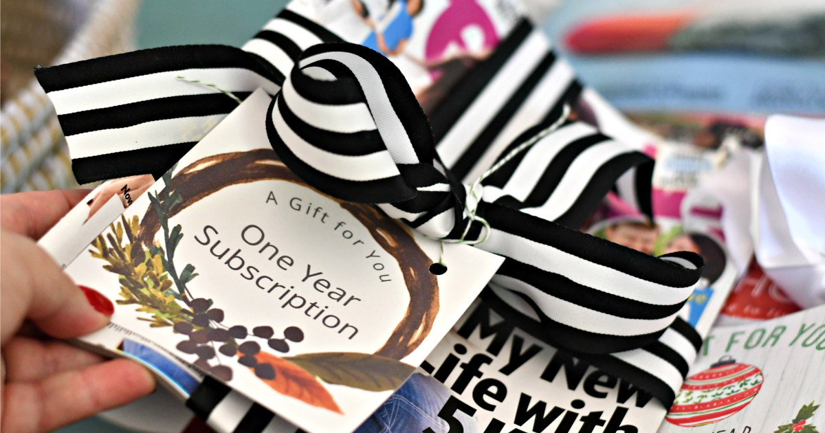magazine subscription gift cards – Free Printable one year subscription card