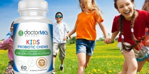 Doctor MK’s Vegan Kid’s Probiotics Chewable Tablets 60-Count Only $18.87 Shipped (Just $9.96 Per Month Supply)
