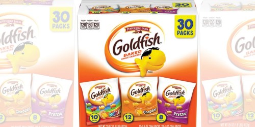 Amazon: Goldfish Crackers 30-Count Variety Pack Only $7.48 Shipped (Just 25¢ Each) & More