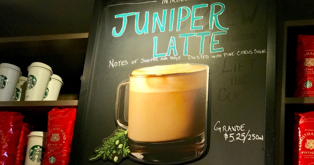 Juniper Latte at Starbucks locations