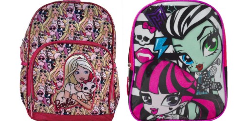 Kids Backpacks as Low as $3.30 Each Shipped (Life of Pets, Monster High, Barbie & More)