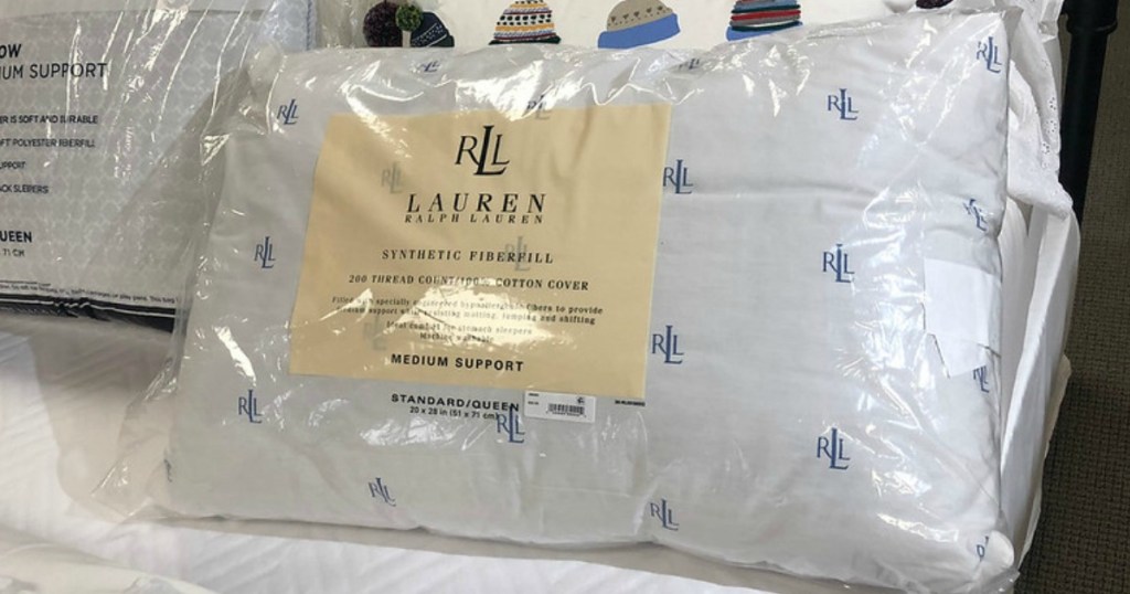 Ralph Lauren Pillows on bed