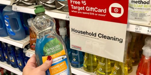 Seventh Generation Dish Soap & Dishwasher Detergent Only $1.75 Each After Target Gift Card
