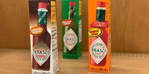 $1/1 Tabasco Sauce Coupon = as Low as 95¢ Each After Cash Back at Target