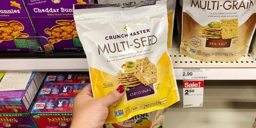Better Than Free Crunchmaster Crackers at Target After Cash Back ($3 Value)