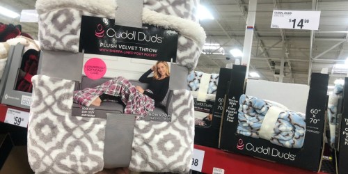 Sam’s Club: Cuddl Duds Velvet Throw w/ Foot Pocket Just $14.98 (Regularly $24)