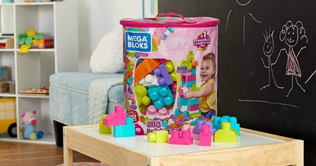 mega bloks pink bag