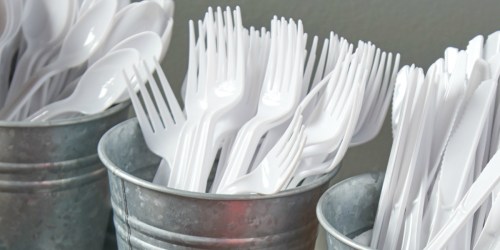 AmazonBasics Plastic Cutlery 500-Count Pack Only $6.38 (Ships w/ $25 Order)