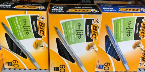 $3 Off $3.01 eBay Coupon = 60 BIC Round Stic Pens Only 99¢ Shipped (Regularly $7) + More