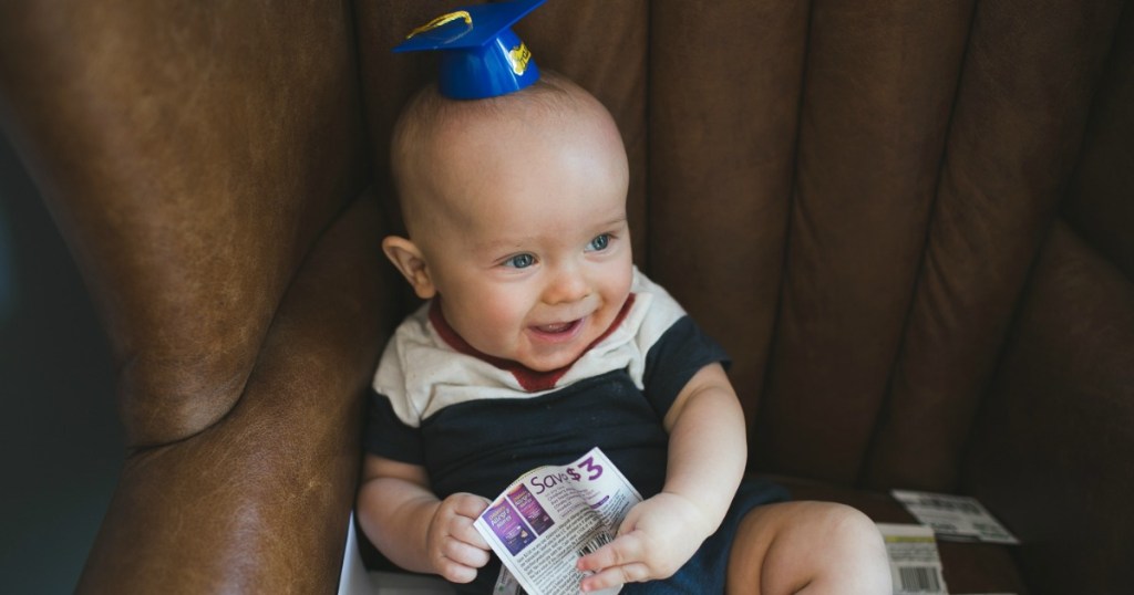 baby with coupon