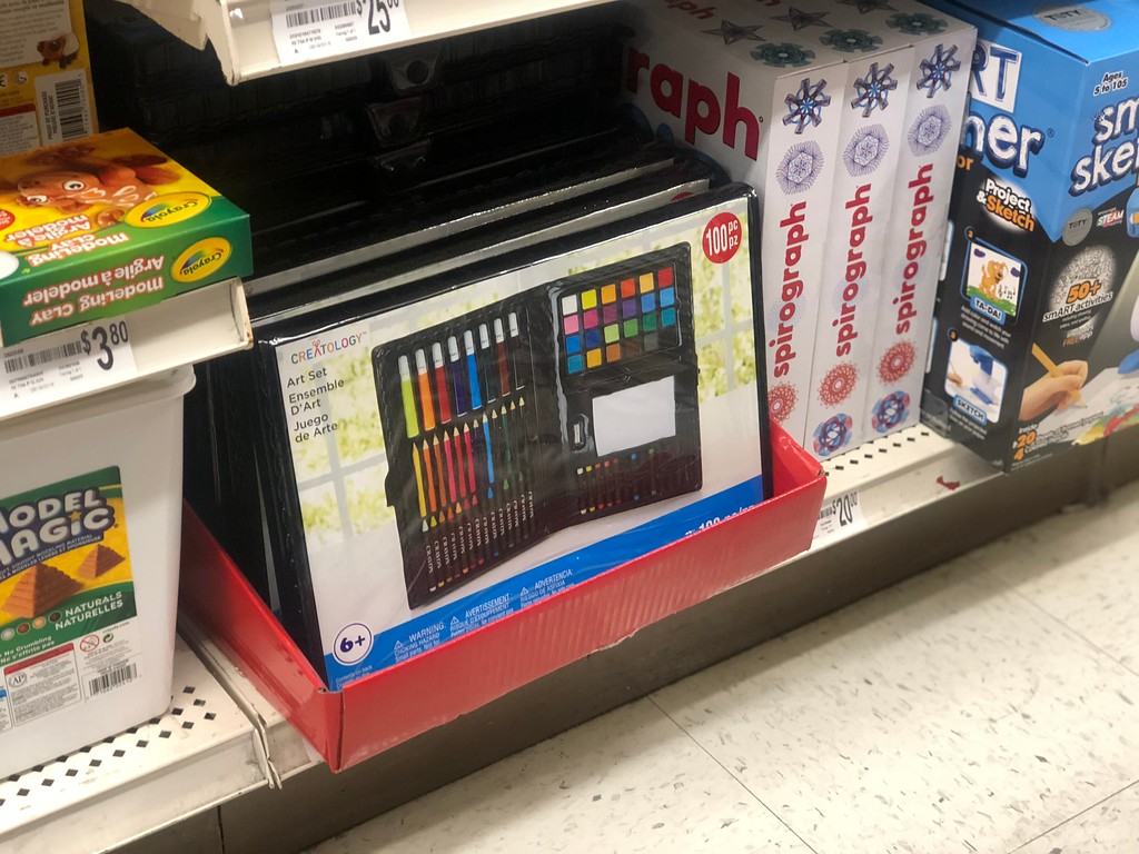 Creatology Art Set on shelf at Michaels