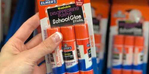 Elmer’s Disappearing Purple Glue Jumbo Stick 3-Pack Only $2.48 (Regularly $12) – Ships w/ $25 Amazon Order