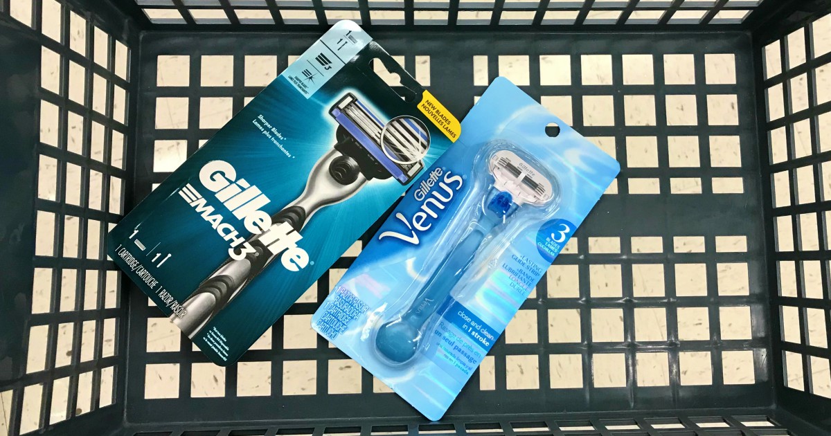 Gillette Razors in Walgreens Basket