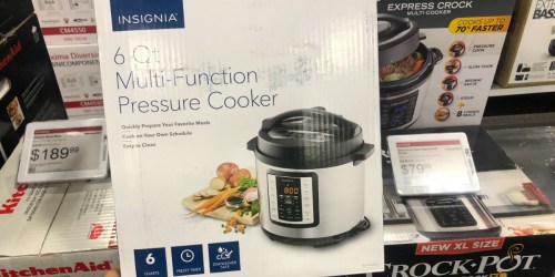 Insignia 6-Quart Pressure Cooker Only $39.99 Shipped (Regularly $100) + More