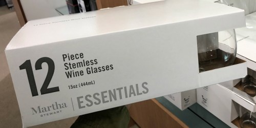 Martha Stewart 12-Piece Glassware Sets Just $9.99 at Macy’s