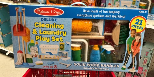 Melissa & Doug Deluxe Cleaning & Laundry Play Set Only $19.99 at Target (Regularly $80)