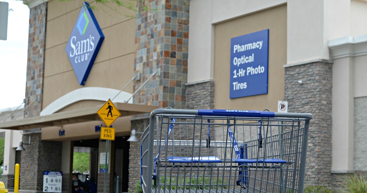 Sam's Club Store Front and cart