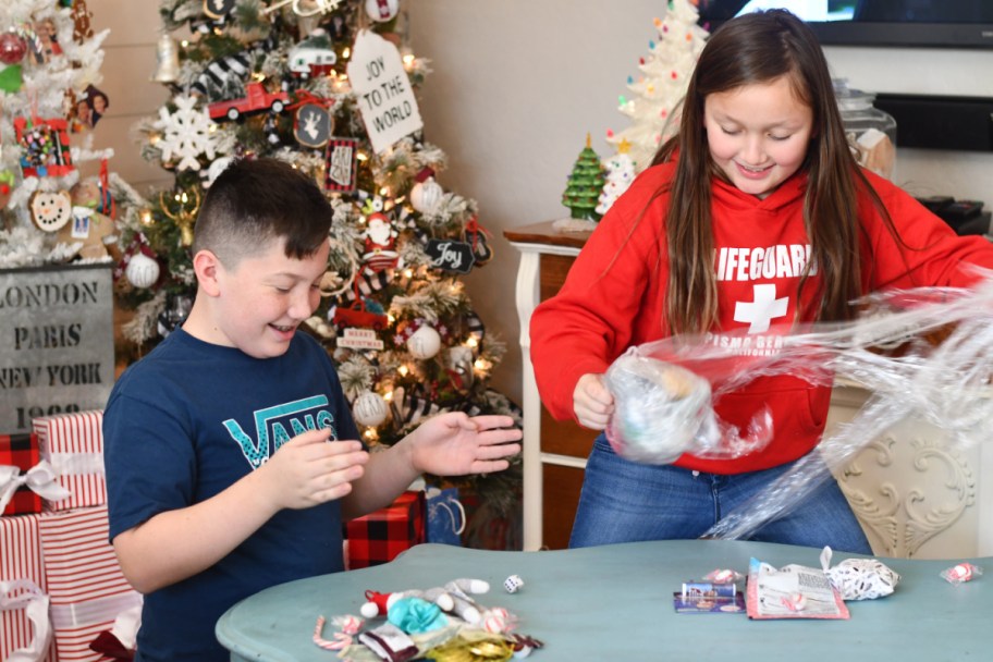 Saran Wrap Ball Game - funny christmas party games